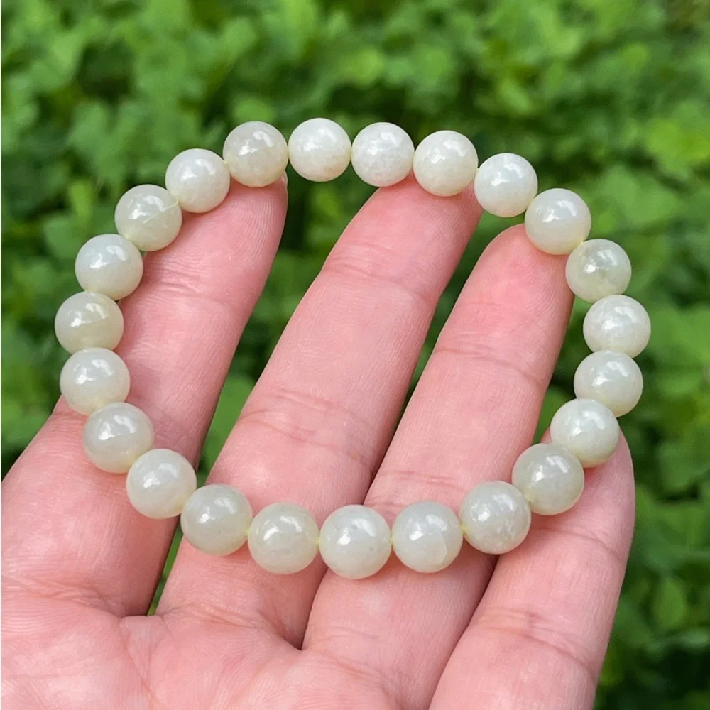 8mm stretchable jade bracelet‎